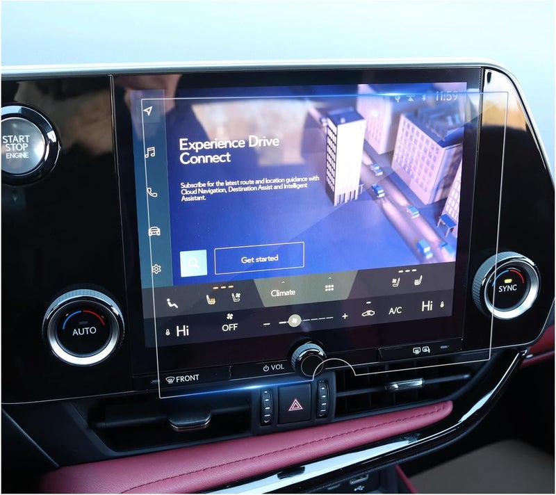 BSTW حماية شاشة لسيارة لكزس NX 2025 لشاشة 2022-2026 لكزس NX 250/350/350h هايبرد/450h+ PHEV بحجم 9.8 إنش لملحقات لكزس NX 2026 زجاج مقسى مضاد للخدش بصلابة 9H (NX 9.8 إنش HD) - Image 1